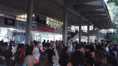 Momentos da assembleia unificada em prol da educação