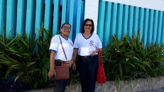 Equipe de Coordenadores do Sintufal durante visita itinerante no interior do Estado