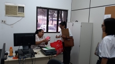 Equipe de Coordenadores do Sintufal durante visita itinerante no interior do Estado