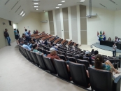 Momentos da assembleia. Foto: Flávio Lins