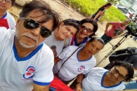 Diretores do Sintufal antes do início da caminhada