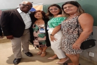 Representantes do Sintufal durante intervalo do encontro jurídico