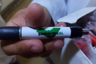 Brindes distribuídos durante a visita. Foto: José Moyses Ferreira