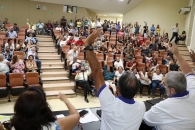 Filiados deliberam sobre a aprovação da ação. Foto: Ascom/Sintufal