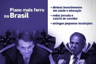 Governo entregou três Propostas de Emenda à Constituição (PECs) que podem diminuir investimentos em saúde e educação, reduzem jornada e salário de servidor e extinguem pequenos municípios. Foto: EDSON RIMONATTO