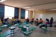 Atendimento da ação itinerante em Delmiro Gouveia. Foto: Ascom/Sintufal