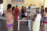 Momentos da socialização no clube. Foto: Ascom/Sintufal