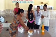 Momentos da socialização no clube. Foto: Ascom/Sintufal