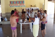 Momentos da socialização no clube. Foto: Ascom/Sintufal