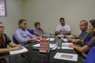 Registro fotográfico das entidades discutindo a questão da URP (Grupo 1). Foto: Ascom/Adufal