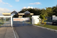 Entrada da Ufal, no Village Campestre, também foi fechada. Foto: Ascom/Sintufal