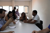 Demandas dos servidores sendo esclarecidas pela Coordenação Jurídica.  | Foto: Ascom/Sintufal