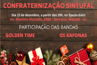 Os convites para participar da confraternização devem ser pegos pelos filiados na sede e subsede do Sindicato, a partir do próximo dia 16 | Foto: Arte: Sintufal