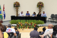 Mesa com os representantes do Sintufal | Foto: Foto: Ascom/Sintufal