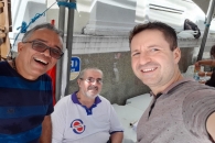 Diretores do Sintufal e filiados durante o ato | Foto: Foto: Flávio Lins