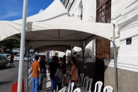 Diretores do Sintufal e filiados durante o ato | Foto: Foto: Flávio Lins