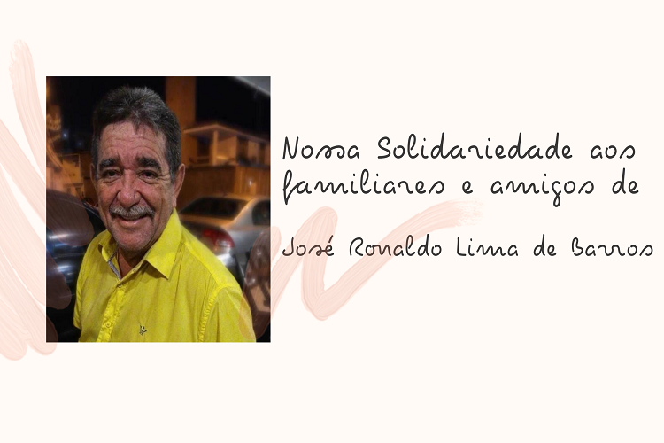 Sintufal se solidariza com os familiares e amigos de José Ronaldo Lima de Barros Sintufal se solidariza com os familiares e amigos de José Ronaldo Lima de Barros