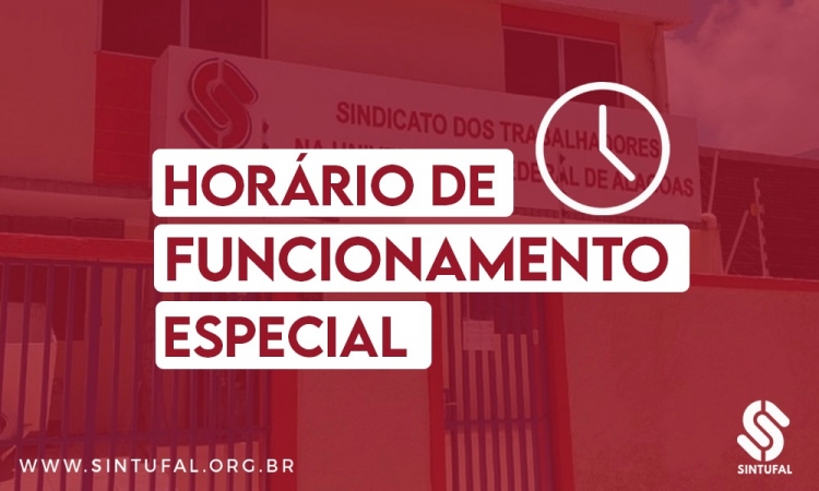 Sede do Sintufal vai abrir na próxima 3ª feira em função do feriado de Tiradentes Sede do Sintufal vai abrir na próxima 3ª feira em função do feriado de Tiradentes