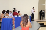 Presidente da Adufal falando sobre a importância da parceria entre as entidades | Foto: Ascom/Sintufal