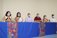 Jadilza Silva falando sobre a necessidade da união de todos | Foto: Ascom/Sintufal