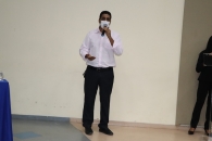 Momento da fala do presidente da Adufal | Foto: Ascom/Sintufal