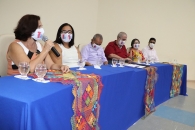 Coordenadora Jurídica destacando os desafios que virão com a nova gestão do Sintufal | Foto: Ascom/Sintufal