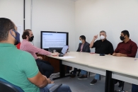 Ricardo Moresi, um dos nossos coordenadores gerais, externando sua indignação em relação ao decreto  | Foto: Ascom/Sintufal