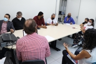 Presidente da Adufal, professor Jailton Lira, também se posicionando contra o decreto | Foto: Ascom/Sintufal