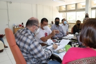 A eleição da Comissão Interna de Supervisão do Plano de Carreiras dos Cargos Técnico-administrativos em Educação (CIS-PCCTAE) também foi tema da reunião | Foto: Ascom/Sintufal