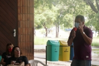 Participação do Sintufal durante atividade da Semana de Lutas em Defesa da Educação Pública | Foto: Vanessa Ataíde