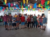 Coordenação colegiada do Sintufal durantes festejo junino