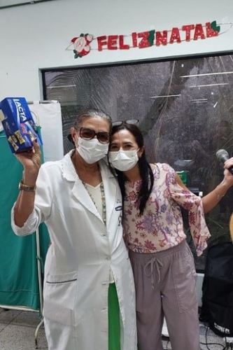 Ação natalina no Centro de Alta Complexidade em Oncologia do HUPAA Ação natalina no Centro de Alta Complexidade em Oncologia do HUPAA