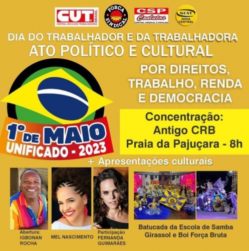 1º de maio unificado das centrais dos trabalhadores  1º de maio unificado das centrais dos trabalhadores