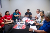 Reunião entre representantes das organizações classistas da Educação Federal aconteceu na sede da Adufal | Foto: Foto: Karina Dantas/Ascom Adufal