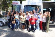 Mobilização na entrada do Campus AC Simões da Ufal | Foto: Ascom/Sintufal