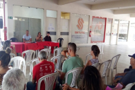 Momentos da Assembleia Extraordinária do Sintufal, hoje pela manhã, no CIC | Foto: Ascom/Sintufal