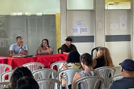 Momentos da Assembleia Extraordinária do Sintufal, hoje pela manhã, no CIC | Foto: Ascom/Sintufal