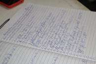 Assinaturas no início do encontro e antes da suspensão da realização da assembleia | Foto: Ascom/Sintufal