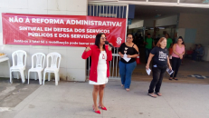 Sintufal faz mobilização no HUPAA no segundo dia de paralisação 
