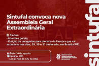 Sintufal convoca nova assembleia geral extraordinária 