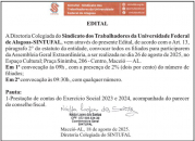 Sintufal faz assembleia dia 26 para apresentar prestação de contas