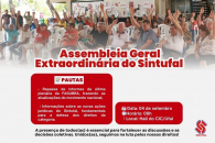 Nesta 5ª feira vai haver Assembleia Extraordinária do Sintufal no CIC