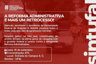 Sintufal convoca servidores para participar da paralisação nacional: 10 e 11 de setembro