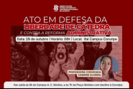 Sintufal participa de ato público do Sintietfal em Coruripe