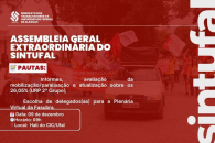 Sintufal convoca categoria para Assembleia Geral Extraordinária na próxima terça-feira (9/12)