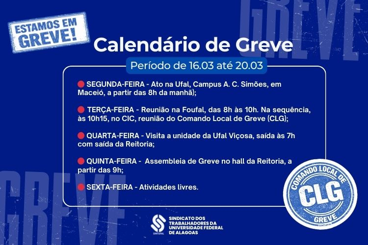 Calendário de Greve