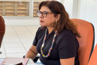 A vice-reitora, Eliane Cavalcanti, durante a audiência | Foto: Sônia Titara/Adufal