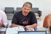 O vice-presidente da Adufal, Carlos Müller, durante a audiência | Foto: Sônia Titara/Adufal