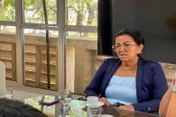 Nadja Lopes, coordenadora geral do Sintufal, durante a audiência | Foto: Sônia Titara/Adufal