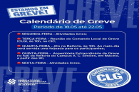 Sintufal divulga calendário de atividades da greve para o período de 18 a 22 de maio